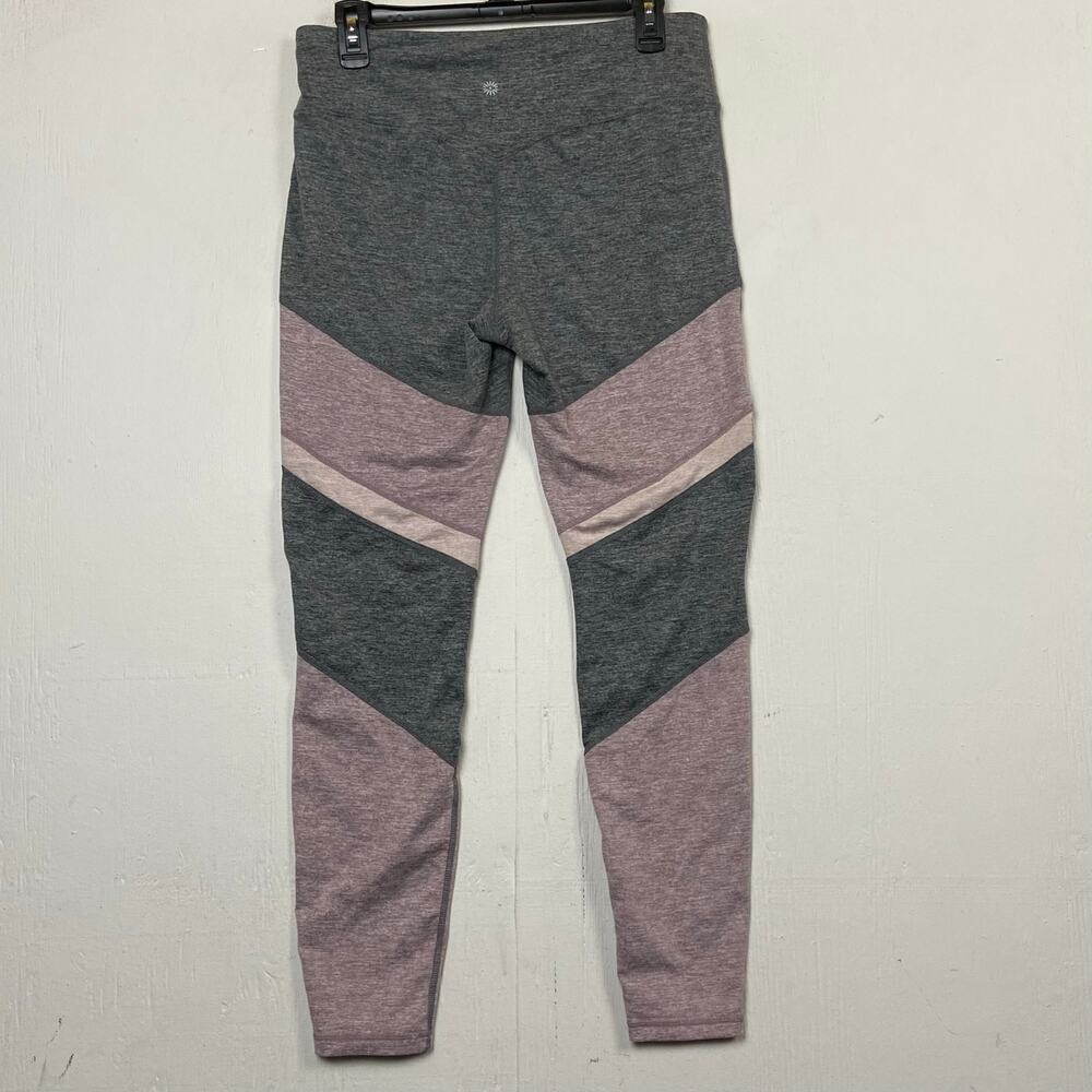 Tangerine Women's Gray Pink Athleisure Yoga Activewear Ankle Leggings Size Large - Picture 4 of 10
